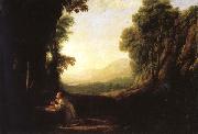 Claude Lorrain Landscape with a the Penitent Magdalen oil painting artist